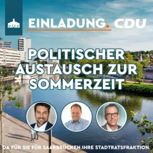 CDU SOMMERFEST AUSTAUSCH FRANK WAGNER PBERBÜRGERMEISTER CONRADT